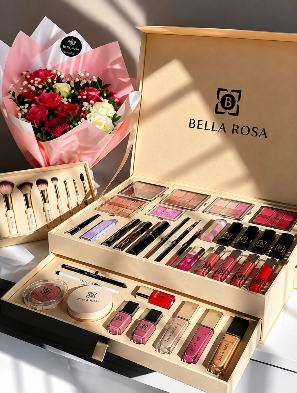 BELLA ROSA Coffret Maquillage Professionnel Complet - Kit Maquillage
