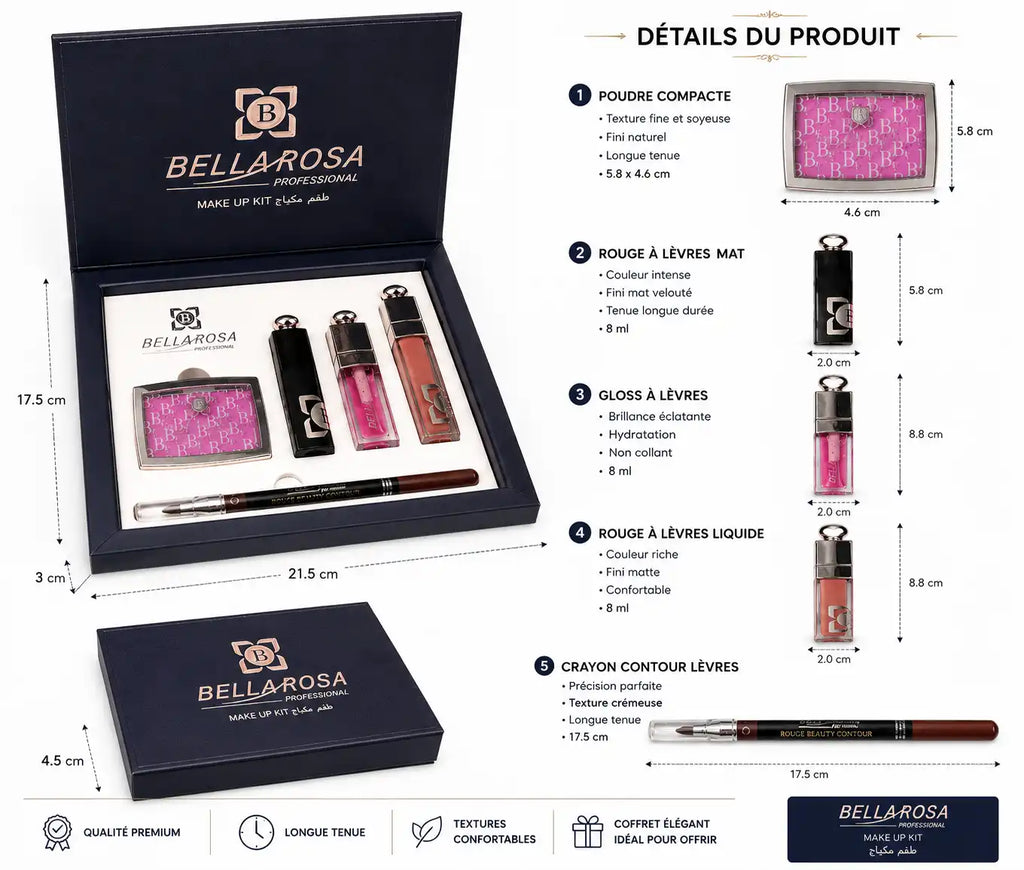 BELLA ROSA Ensemble Maquillage