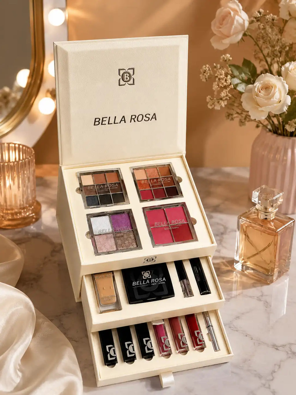 BELLA ROSA Coffret Maquillage Professionnel Complet