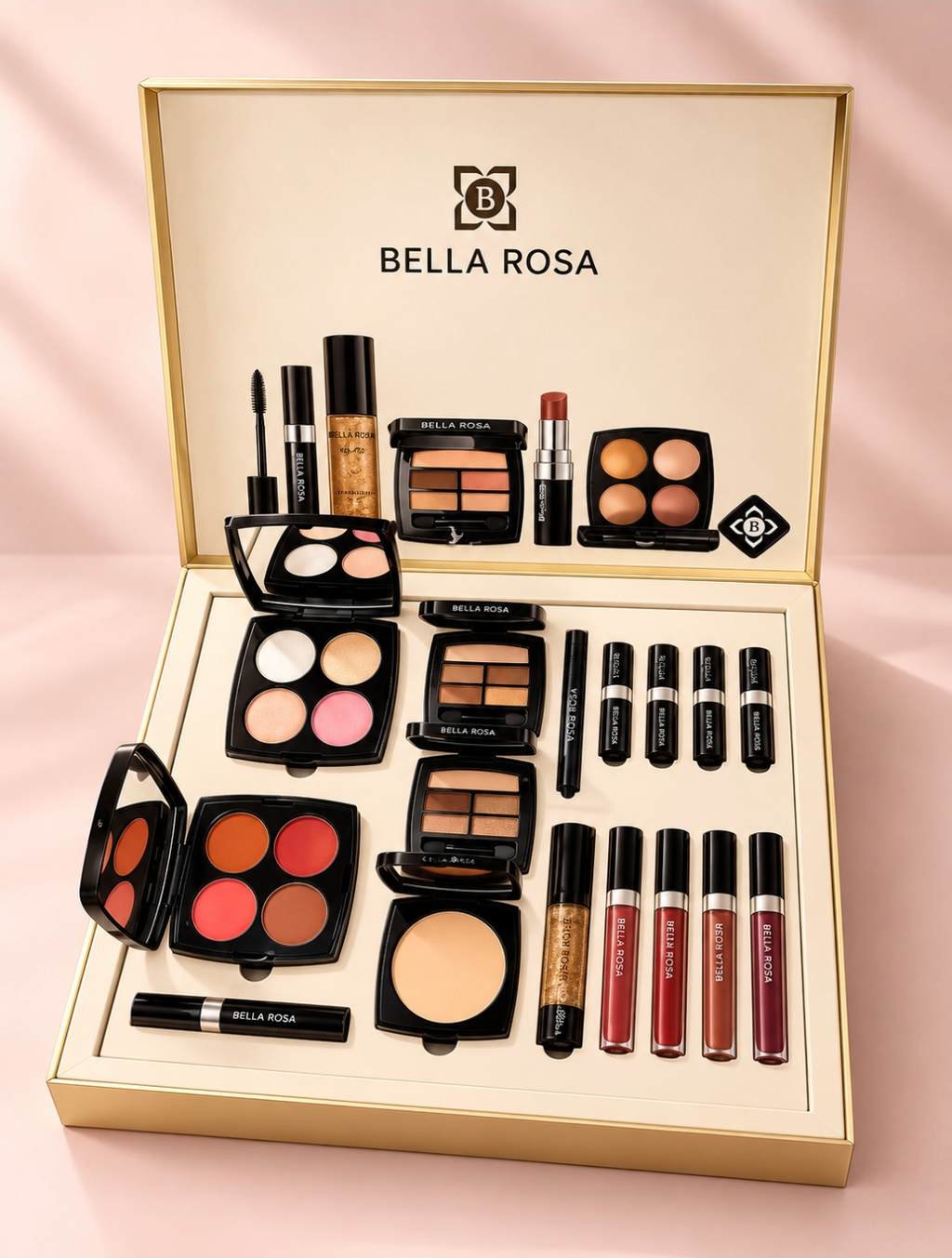 Coffret Maquillage Bella Rosa Premium